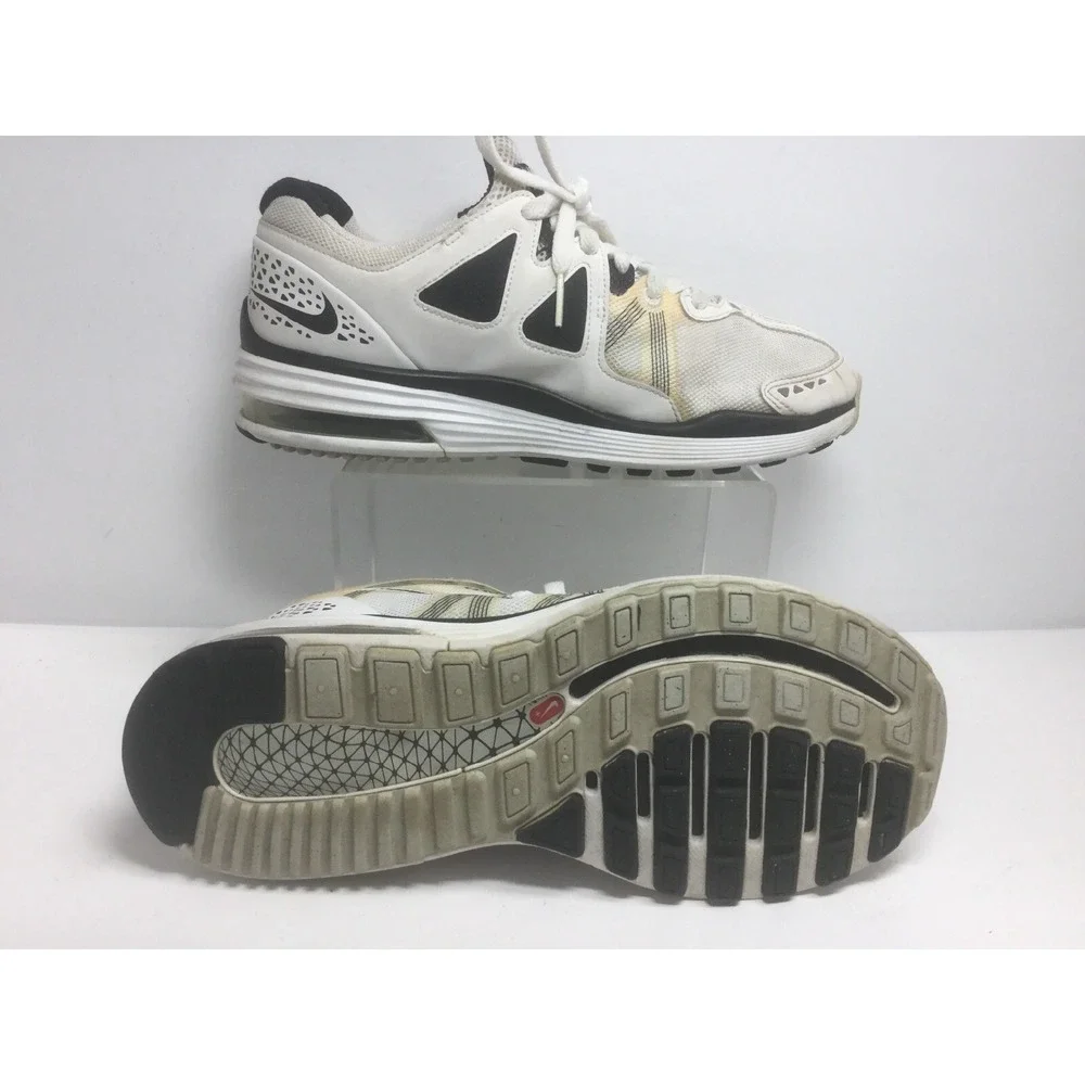 Nike‎ LunarMX+ Flywire Running Athletic Shoes 415323-100 Womens Sneakers Size 8M